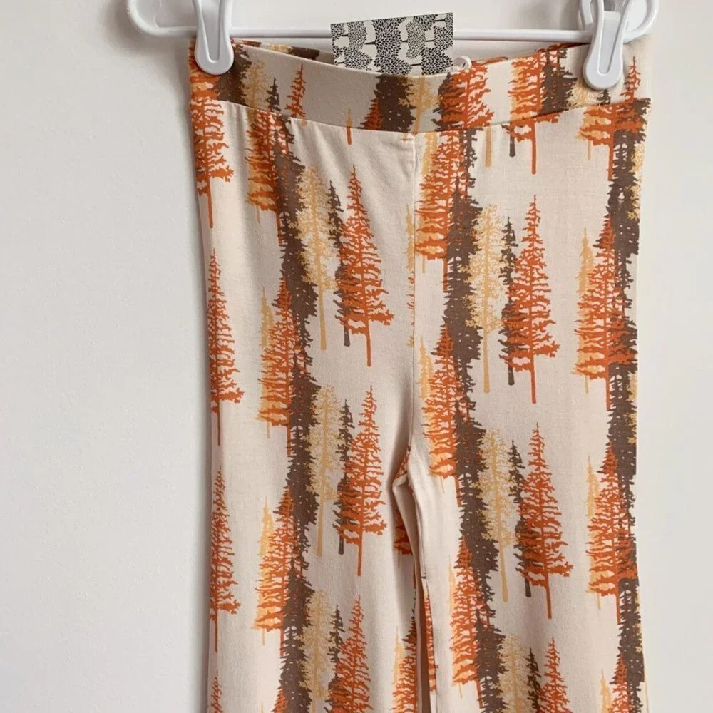 Kate Quinn Organics NEW Flared Leggings, Sunset Pine, 6 Years